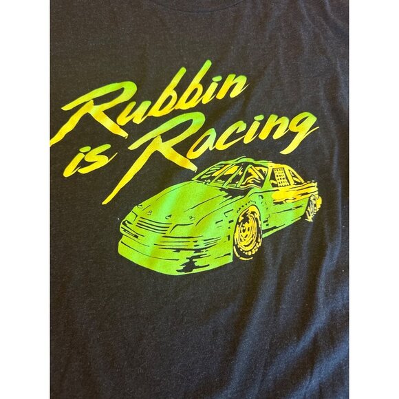 Rubbin Is Racing Graphic T-Shirt The Shop Ultimate Horsepower L Charcoal Gray - Picture 2 of 4